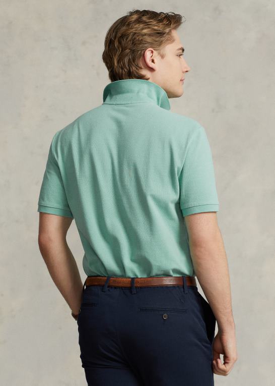 essex grøn Mænd Ralph Lauren slim fit mesh behagelig poloshirt Z426B19