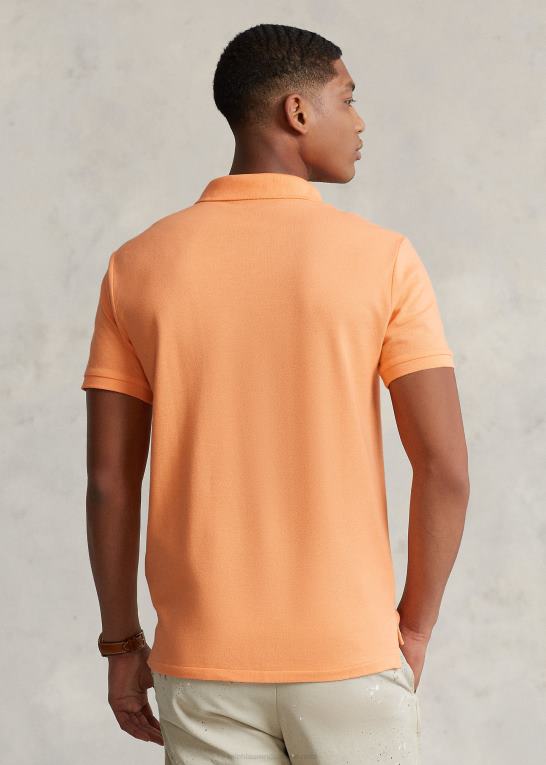 fair orange fiskebjørn Mænd Ralph Lauren klassisk pasform polo bear mesh poloshirt Z426B750