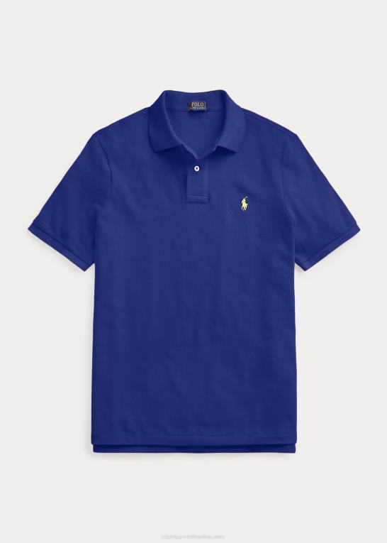 falder kongeligt/gult Mænd Ralph Lauren slim fit mesh poloshirt Z426B6