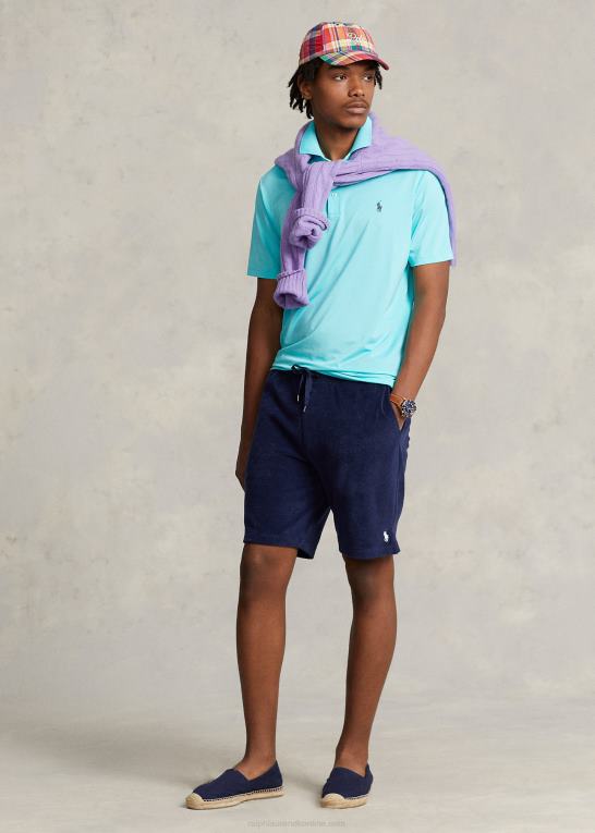 ferie blå Mænd Ralph Lauren klassisk pasform ydeevne poloshirt Z426B355
