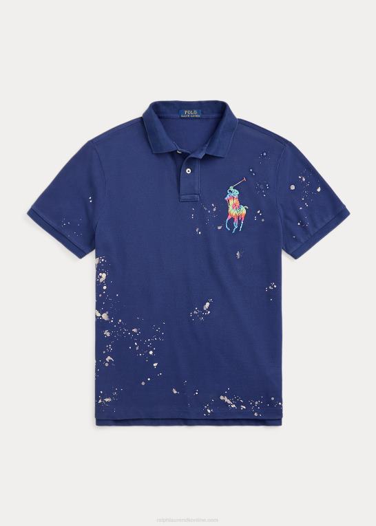 ferskvand Mænd Ralph Lauren klassisk pasform stor pony mesh poloshirt Z426B8628