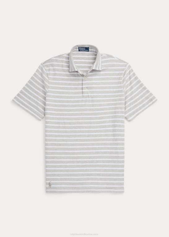 forårslyng/hvid Mænd Ralph Lauren klassisk pasform stribet jersey poloshirt Z426B1180