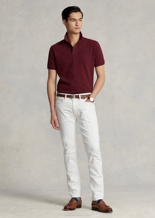 forårsvinslyng Mænd Ralph Lauren slim fit mesh poloshirt Z426B8556