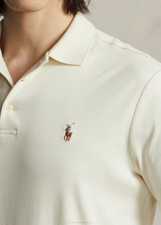 guide creme Mænd Ralph Lauren blød bomulds poloshirt - alle passer Z426B191