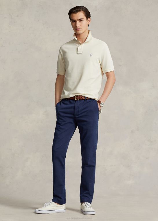 guide creme Mænd Ralph Lauren slim fit mesh casual/working poloshirt Z426B3