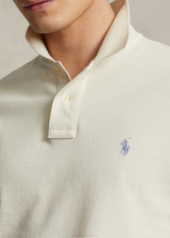 guide creme Mænd Ralph Lauren slim fit mesh casual/working poloshirt Z426B3