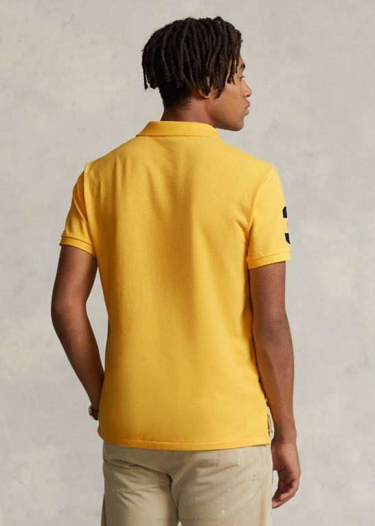 gulfinnet Mænd Ralph Lauren klassisk pasform crest mesh poloshirt Z426B887