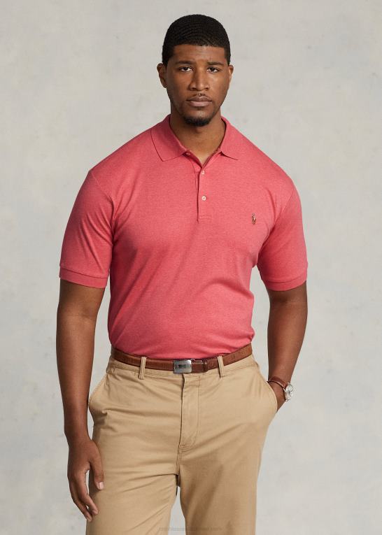 højlandsroselyng Mænd Ralph Lauren blød poloshirt i bomuld Z426B1536