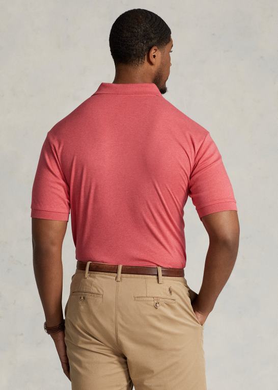 højlandsroselyng Mænd Ralph Lauren blød poloshirt i bomuld Z426B1536