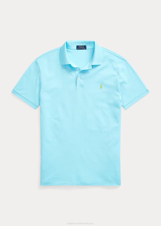 hammond blå Mænd Ralph Lauren slim fit poloshirt i stretch mesh Z426B954