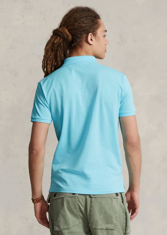 hammond blå Mænd Ralph Lauren slim fit poloshirt i stretch mesh Z426B954