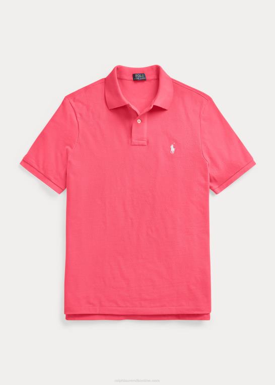 hot pink/hvid Mænd Ralph Lauren slim fit mesh poloshirt Z426B44