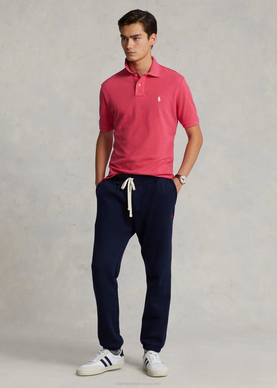 hot pink/hvid Mænd Ralph Lauren slim fit mesh poloshirt Z426B44