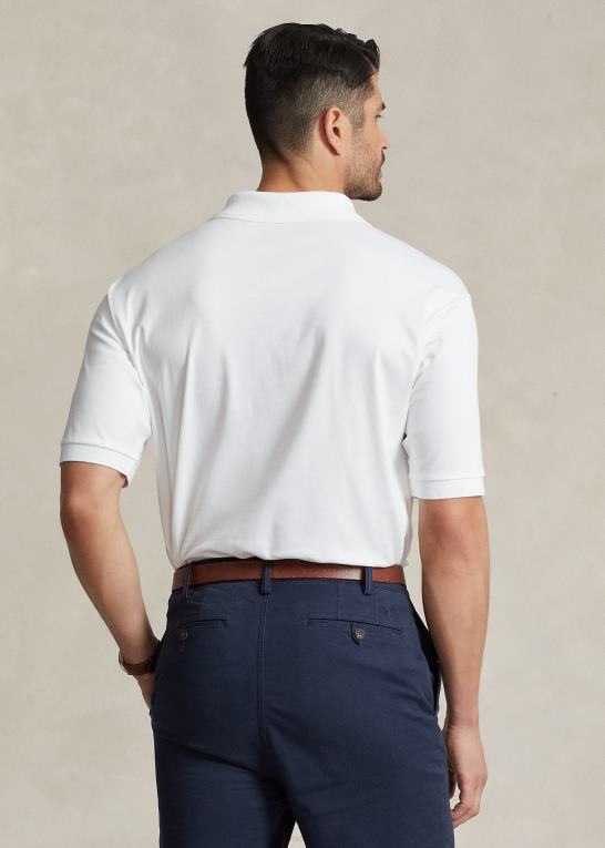 hvid Mænd Ralph Lauren blød poloshirt i bomuld Z426B1532