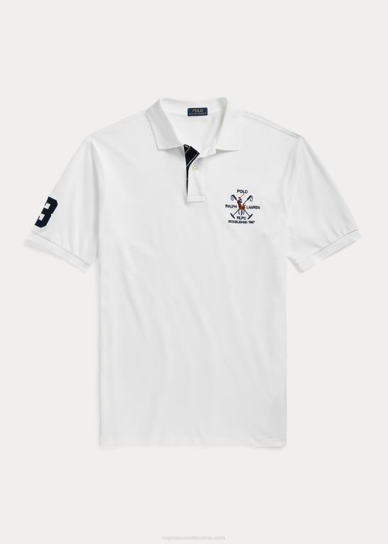 hvid Mænd Ralph Lauren crest mesh poloshirt Z426B1602