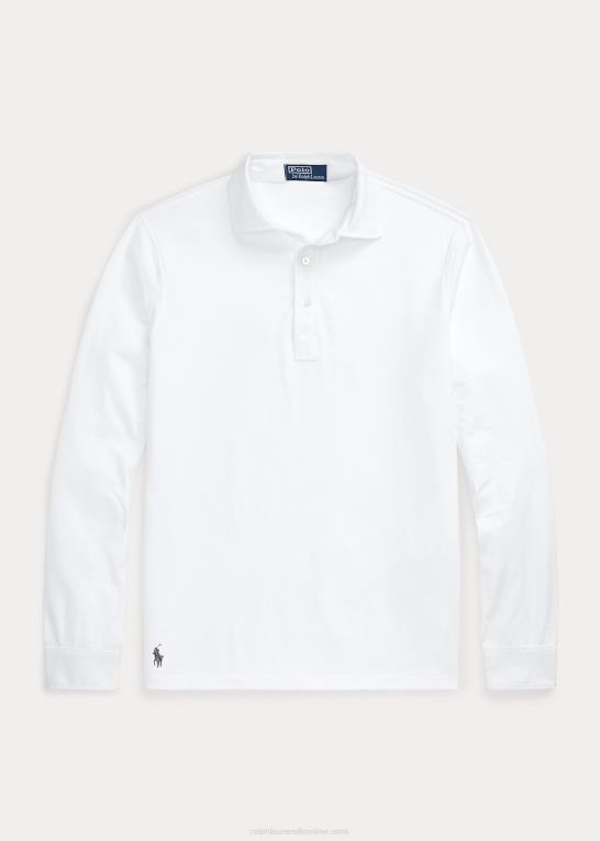 hvid Mænd Ralph Lauren custom slim fit jersey poloshirt Z426B1124