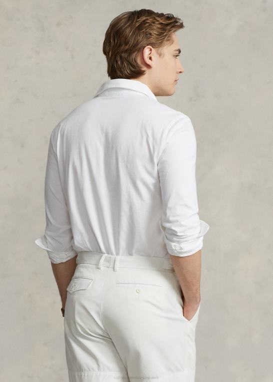 hvid Mænd Ralph Lauren custom slim fit jersey poloshirt Z426B1124