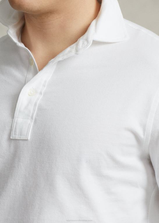 hvid Mænd Ralph Lauren custom slim fit jersey poloshirt Z426B1124
