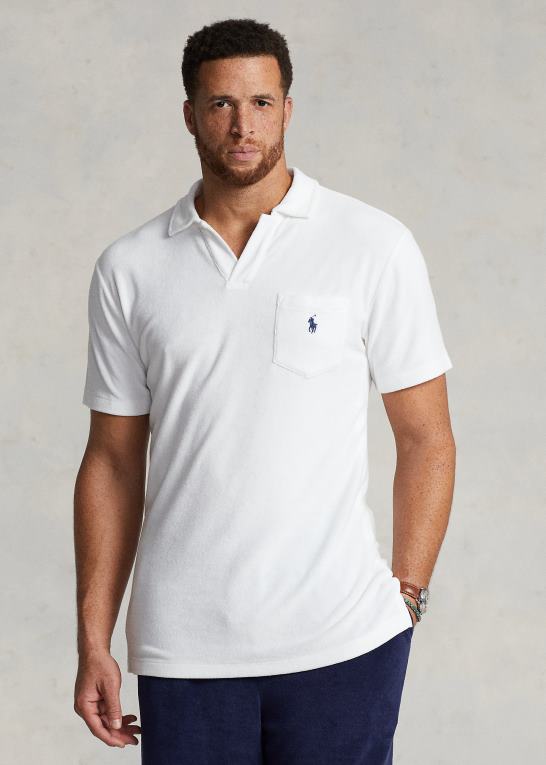 hvid Mænd Ralph Lauren frotté poloshirt Z426B1474