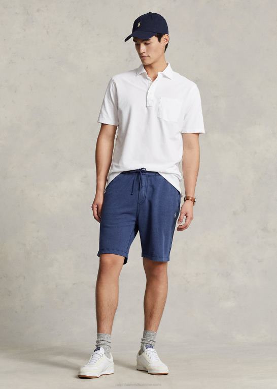 hvid Mænd Ralph Lauren klassisk pasform fjervægt polo i mesh Z426B811