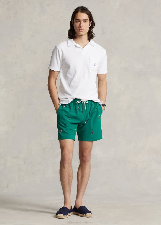 hvid Mænd Ralph Lauren tilpasset slim fit frotté poloshirt Z426B556