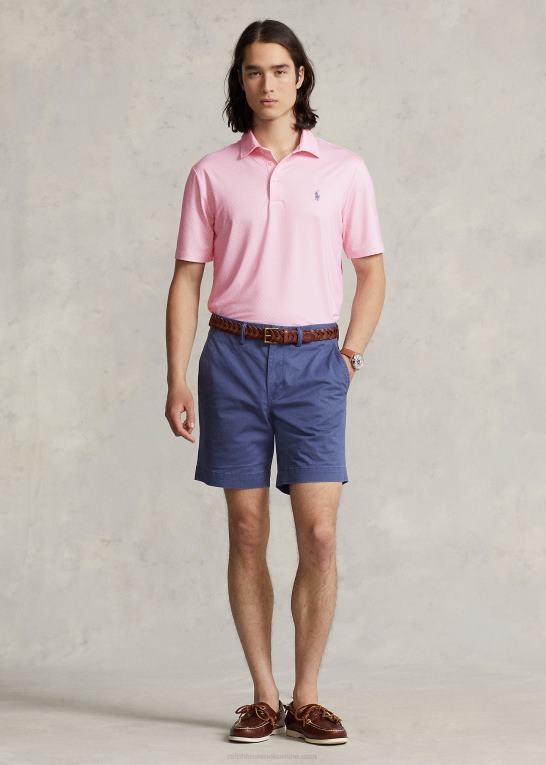 karmel pink preppy prik Mænd Ralph Lauren klassisk pasform dot performance poloshirt Z426B1110