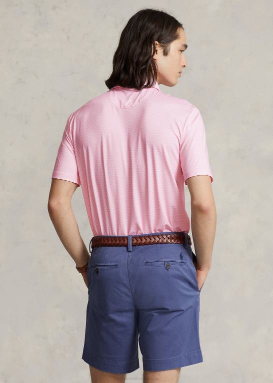 karmel pink preppy prik Mænd Ralph Lauren klassisk pasform dot performance poloshirt Z426B1110