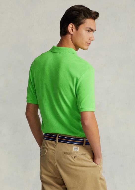 kiwi lime/lyserød Mænd Ralph Lauren slim fit mesh behagelig poloshirt Z426B22