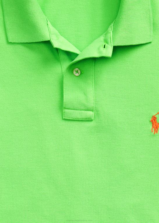 kiwi lime/lyserød Mænd Ralph Lauren slim fit mesh behagelig poloshirt Z426B22