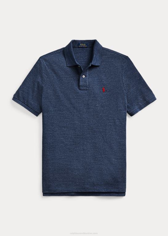 klassisk kongelyng Mænd Ralph Lauren slim fit mesh poloshirt Z426B8