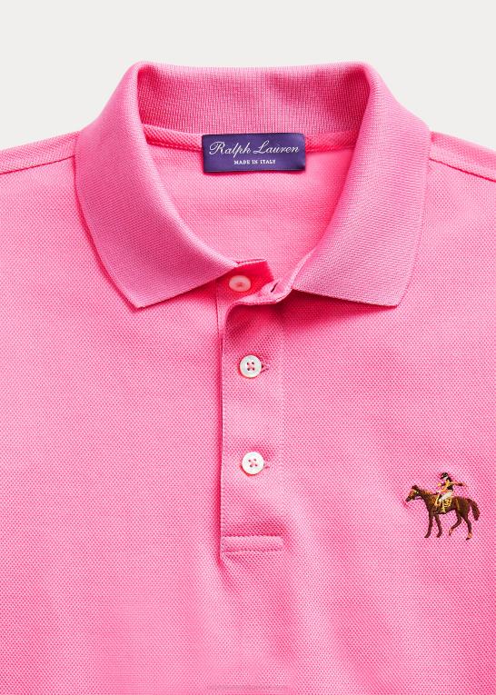 klassisk lys pink Mænd Ralph Lauren brugerdefineret slim fit pique poloshirt Z426B64