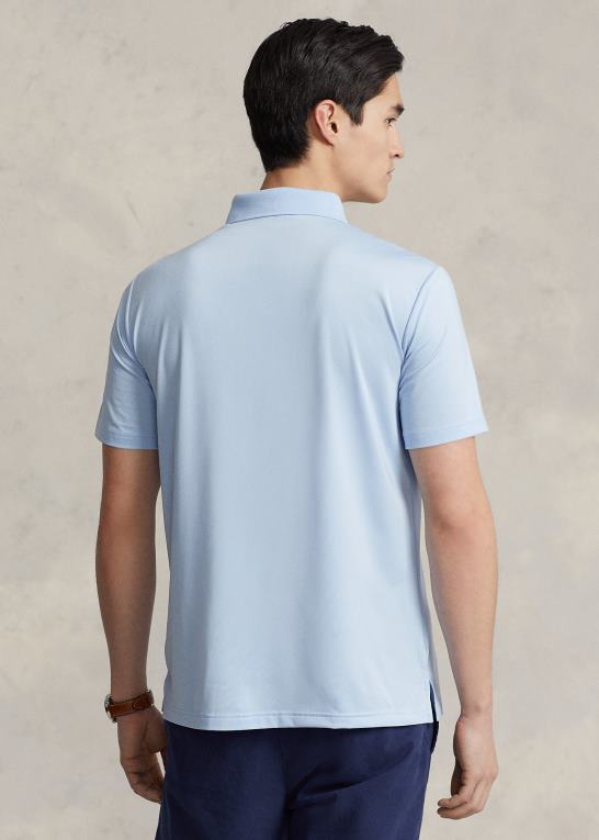 kontor blå Mænd Ralph Lauren klassisk pasform ydeevne poloshirt Z426B358