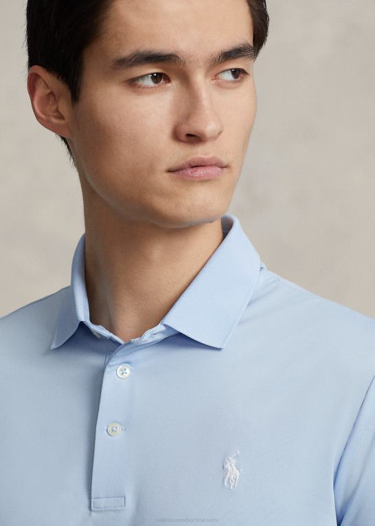 kontor blå Mænd Ralph Lauren klassisk pasform ydeevne poloshirt Z426B358