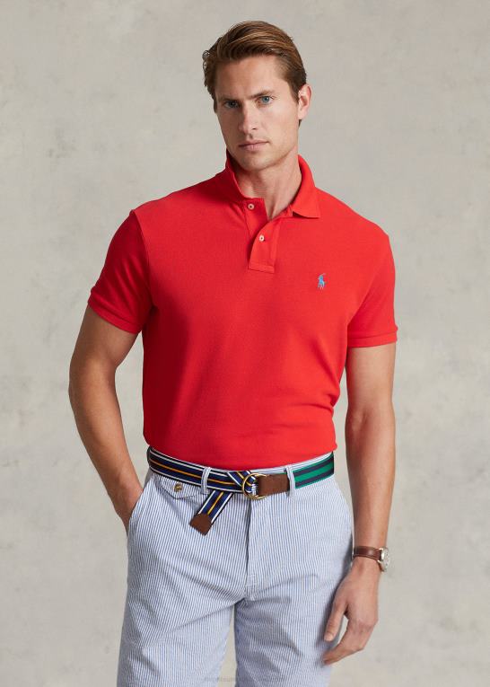 kronblad rose Mænd Ralph Lauren slim fit mesh casual/working poloshirt Z426B42