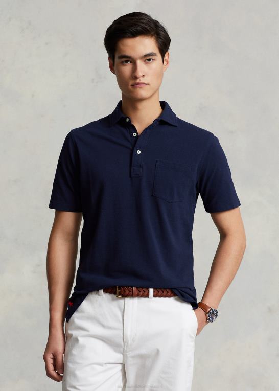 krydstogtflåde Mænd Ralph Lauren klassisk pasform fjervægt polo i mesh Z426B810