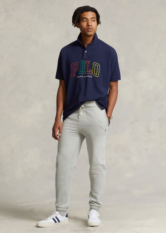 krydstogtflåde Mænd Ralph Lauren stor pasform logo mesh poloshirt Z426B707