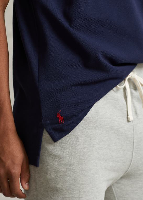 krydstogtflåde Mænd Ralph Lauren stor pasform logo mesh poloshirt Z426B707