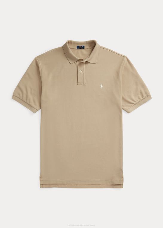 kystbeige Mænd Ralph Lauren den ikoniske mesh poloshirt Z426B8677