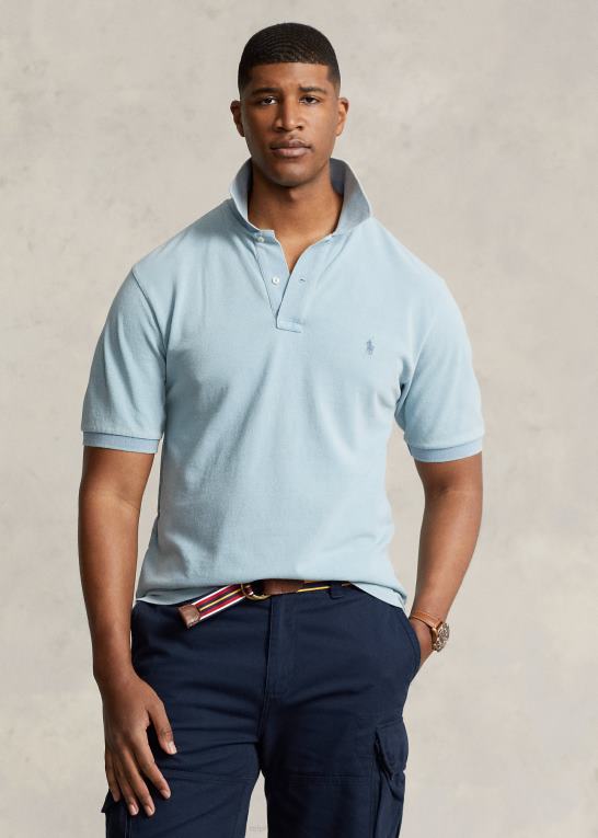 let indigo Mænd Ralph Lauren den ikoniske mesh poloshirt Z426B1826