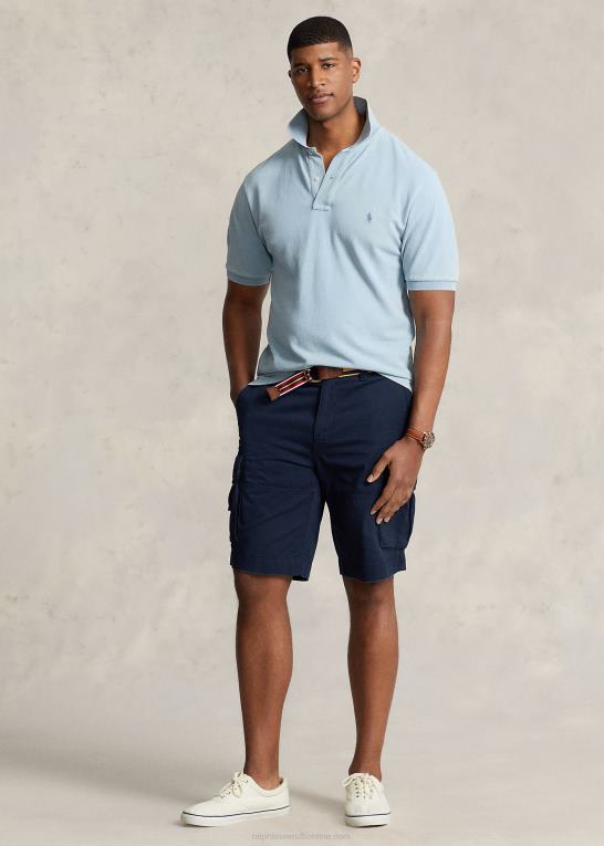 let indigo Mænd Ralph Lauren den ikoniske mesh poloshirt Z426B1826