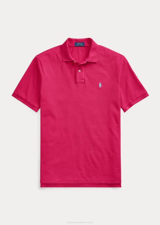 lyserød himmel Mænd Ralph Lauren slim fit mesh casual/working poloshirt Z426B43