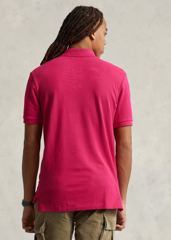 lyserød himmel Mænd Ralph Lauren slim fit mesh casual/working poloshirt Z426B43