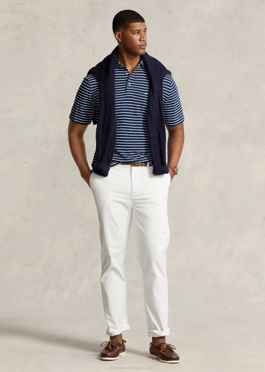mørk indigo multi Mænd Ralph Lauren stribet jersey poloshirt Z426B1614