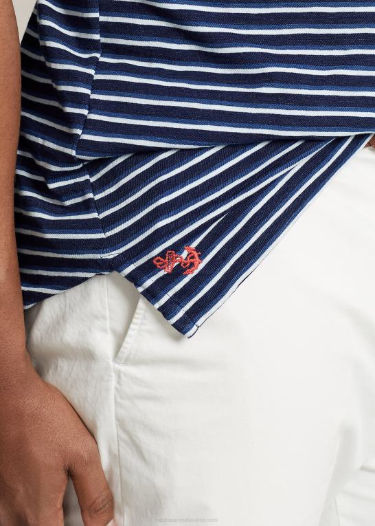 mørk indigo multi Mænd Ralph Lauren stribet jersey poloshirt Z426B1614
