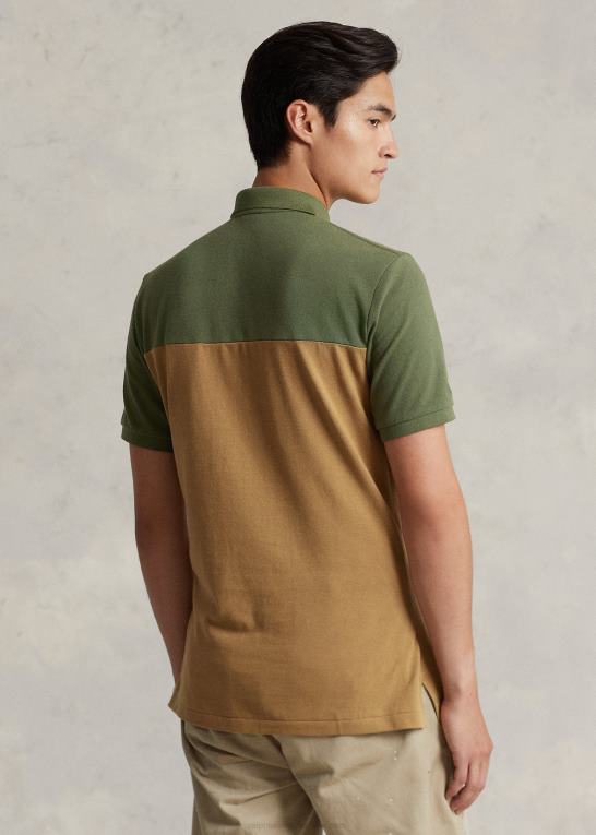 mørk salvie multi Mænd Ralph Lauren klassisk pasform mesh utility poloshirt Z426B8455