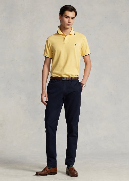 majs gul Mænd Ralph Lauren klassisk pasform mesh poloshirt Z426B588