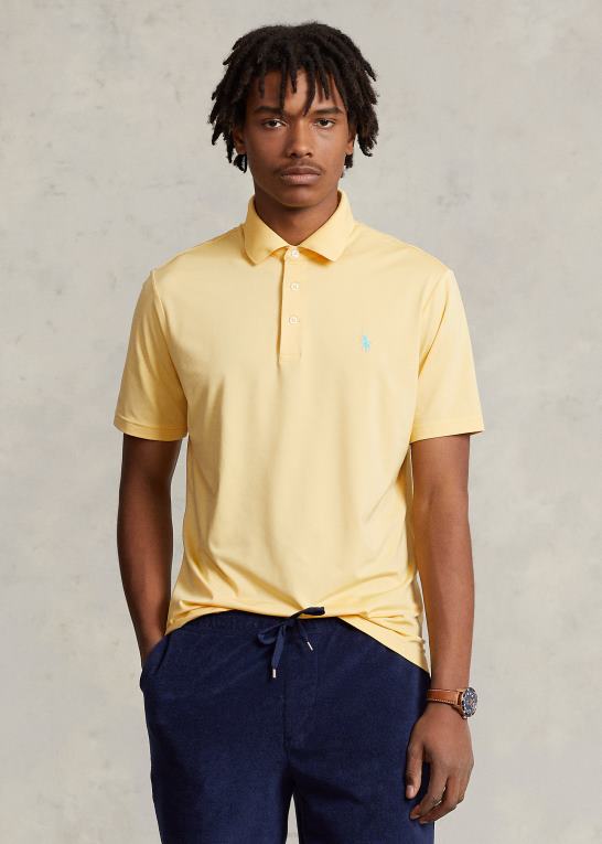 majs gul Mænd Ralph Lauren klassisk pasform ydeevne poloshirt Z426B357