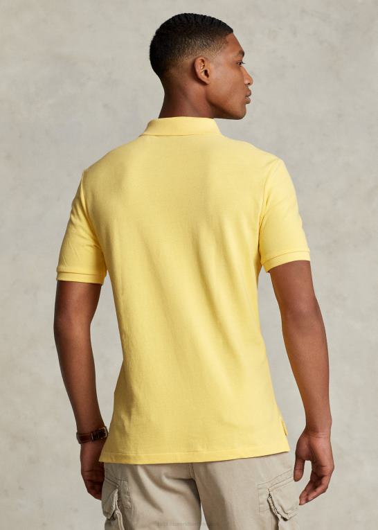 majs gul Mænd Ralph Lauren slim fit mesh poloshirt Z426B8362