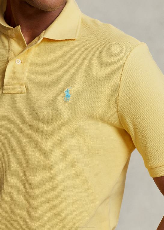 majs gul Mænd Ralph Lauren slim fit mesh poloshirt Z426B8362