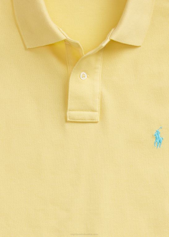 majs gul Mænd Ralph Lauren slim fit mesh poloshirt Z426B8362